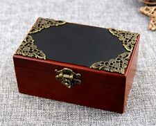 Vintage Rectangle Black Cover Music Box: ♫  YOU ARE MY SUNSHINE   ♫  picture