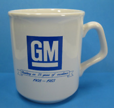 General Motors GM 1983 75 Years of Excellence Coffee Mug Cup Vintage VERY NICE picture