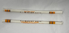Lot of 2 Vintage A & W A&W Rootbeer Straws 1970s sealed picture