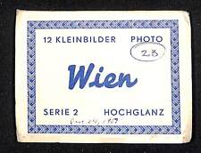 Wien Souvenir 12 Mini RPPC* Fold-out Postcard Booklet Vintage c1940's-50's picture