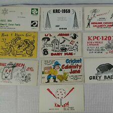 QSL Radio Cards Amateur Radio Vintage QSL Cards Lot Oregon QSL Radio Cartoons picture
