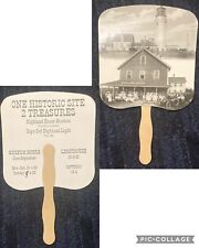 Highland House Museum & Cape Cod Highland Lighthouse Hand Fan Truro, Mass. picture