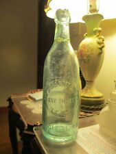 Rare BAY SHORE BOTTLING CO L.I. NY Beer Bottle 1890's Long Island Blob Top 9 1/2 picture