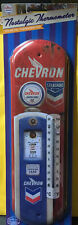 Nostalgic Chevron Standard Gasolines Nostalgic Tin Metal Thermometer NEW picture