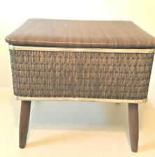 Vintage Burlington Sewing Box/Stool/Ottoman/Brown~cir1975 Local Pickup available picture