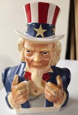 UNCLE SAM Painted & Glazed CERAMIC BANK,  1960s-1970s picture