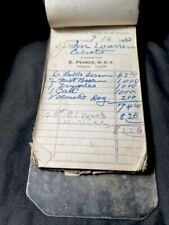 vtg 1953 D. PEARCE Veterinarian LEONARD TEXAS Receipt Invoice Book CELESTE TX picture