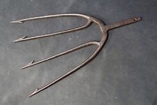 Antique Early Hand Forged Fishing Spear Trident Eel Fork Frog Gig Hunting Tool picture