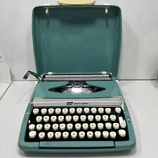 Vintage Smith Corona Corsair Deluxe Turquoise Typewriter Tested READ picture