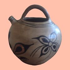 Historic Santo Domingo - Kewa Pitcher Polychrome Pottery with Floral Motif picture