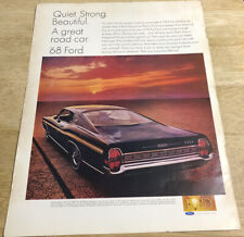 1968 FORD XL FASTBACK - Vintage Magazine Print Ad picture