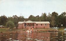 Postcard Recreation Building Chute Lake Wisconsin picture