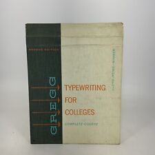 Vintage Gregg Typewriting For College Complete Course Book 2nd Ed picture