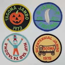 Vintage Girl Scout Patches Lot of 4 Tagoma Jambo Incl. '73, Two '74s, '75 Rare picture