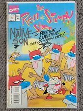 Marvel Comics 1993 The Ren & Stimpy Show #9 Native Son Autographed high grade picture