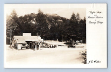 RPPC 1940'S. COFFEE SHOP & SERVICE STATION. EMORY LODGE, CANADA. POSTCARD. DC25 picture