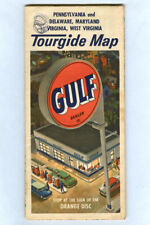 Vintage 1950s GULF OIL Pennsylvania DELAWARE Maryland VIRGINIA & WV Road Map picture