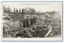 c1910's Quarry Mining Occupational Workers RPPC Photo Unposted Antique Postcard picture