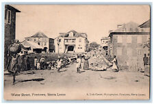 1911 Water Street Freetown Sierra Leone West Africa Antique Posted Postcard picture