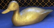 Vintage 10 inch Brass Duck. Farmhouse. picture