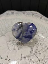 Natural Polished Afghanite Crystal Heart Palmstone Specimen picture