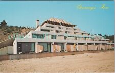 Montauk LI NY - GURNEY'S INN HOTEL FROM BEACH - c1960s Postcard picture