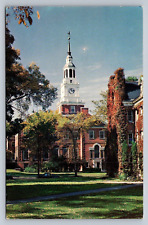 Postcard NH Hanover Dartmouth College Baker Memorial Library Wheeler Hall  E928 picture