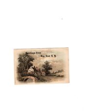 Greetings From Van Nest New York  Trees Posted Color Postcard PC 1912 picture