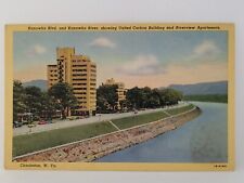 Postcard Kanawha Blvd & River United Carbon Building Charleston West Virginia picture