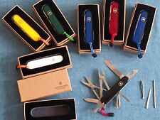 NEW Victorinox DELUXE TINKER PLUS BLACK TRANSLUCET BLUE/RED GREEN WHITE YELLOW picture