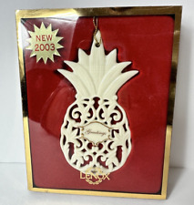 LENOX 2003 Annual Christmas PINEAPPLE Ornament Original Box EUC picture