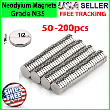 Neodymium Magnets N35 Disc Round Super Strong Rare Earth 12mm X 2mm Refrigerator picture