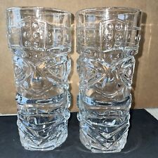 2 Vintage Forum Tiki Glasses Hawaiian Double Sided Heavy Duty Cocktail Luau picture