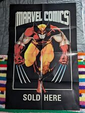 Vintage Wolverine Promo Poster “Marvel Comics Sold Here” 22”x33” 1986 picture