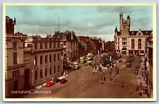 Postcard Castlegate, Aberdeen (litho) hand-tinted P166 picture