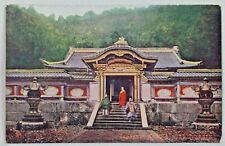 Japanese Temple with Priests c1910's Divided Back Postcard A403 picture