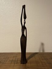 Hand Carved 20” Traditional African Ebony Wood Sculpture *Stunning* picture