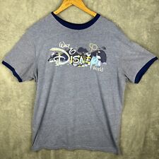 Walt Disney World 50th Anniversary Icons Adult Size XL Blue Ringer Shirt picture