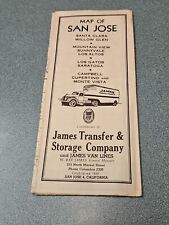 San Jose California Map 1940's  picture