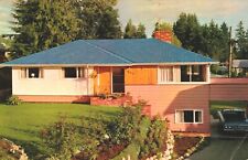 Canada Barrett Fulltone Blue Home In Vancouver British Columbia Postcard 03.67 picture
