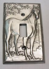 Seagull Pewter Horse Switch Plate Cover picture