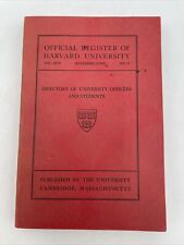 1946 Official Register of Harvard University Directory Of Officers And Students picture