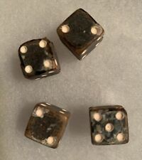 Mid-19th Century Hand Carved Cow Horn “Witchy” Dice picture