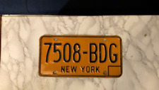 Vintage New York License Plate 7508 - BDG picture