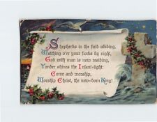 Postcard Embossed Christmas Hymn/Carol/Poem Holiday Greeting Card Art Print picture
