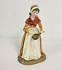 Vintage Inarco E3762 Girl cooking colonial look with frying pan Japan picture