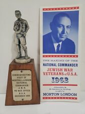 Vtg 1962 Boy Scouts of America BSA Mckenzie? JWV Jewish War Vet Statue Trophy picture