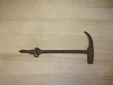 Vintage Hand Forged Snow Ice Horse Hoof Knocker Hammer With Clasp  picture