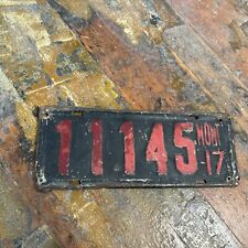 1917 Montana License Plate.  #11145  picture