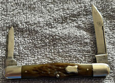 Vintage Wilbert Pocket Knife, Knives 2 Blade Half Whittler Bone picture